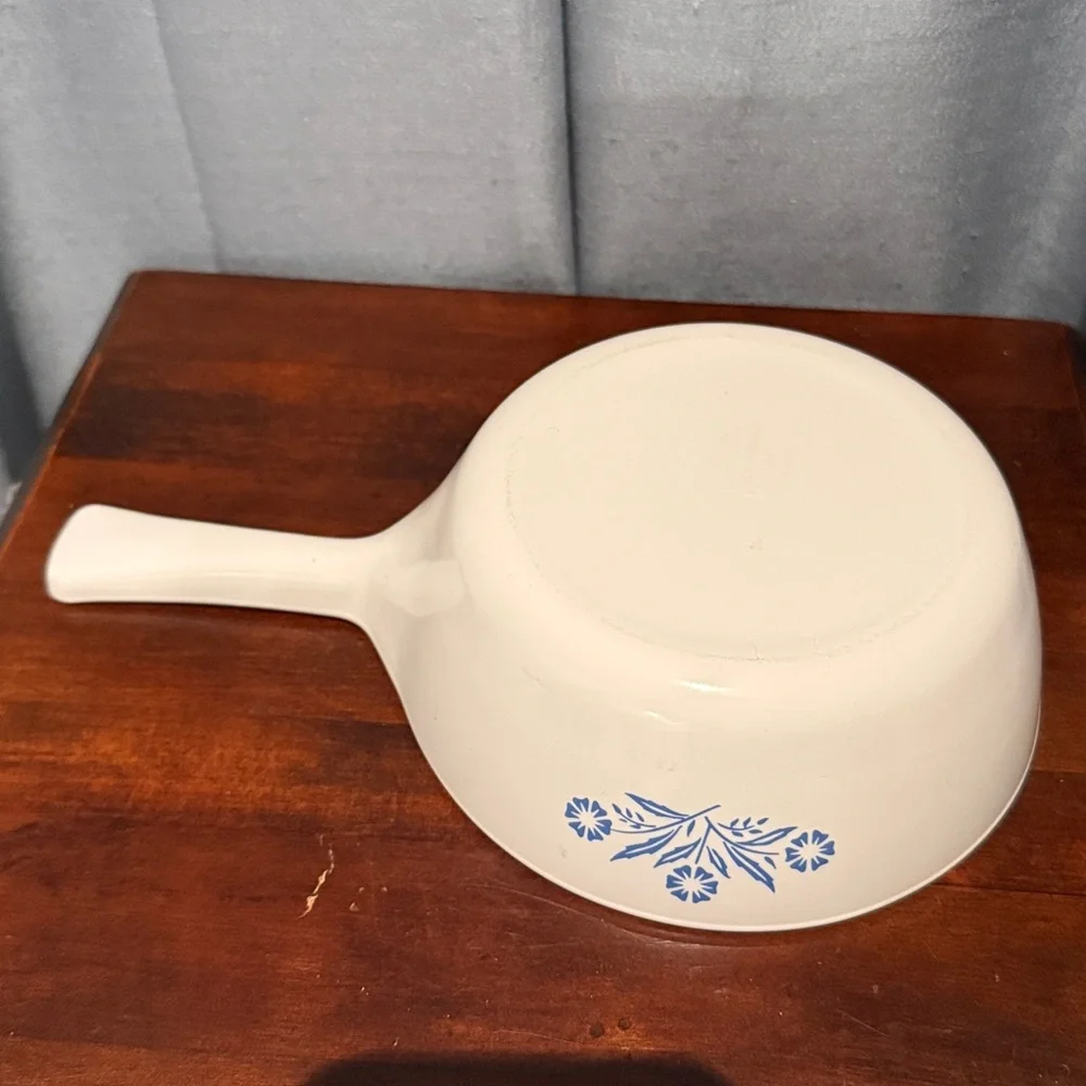 1960s Vintage Corning Ware P-81-B  1 Pint Pt.  Blue Cornflower Menuette Pan